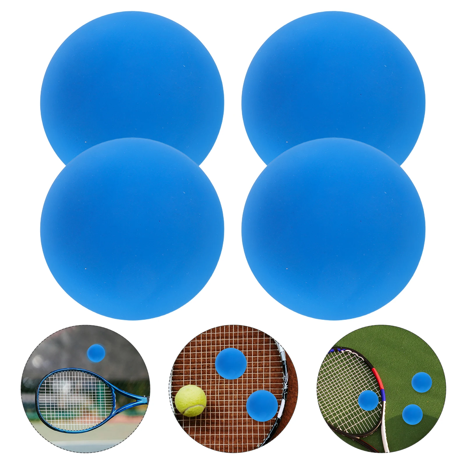 

4Pcs High Elasticity Squash Training Balls Lightweight Bouncy Reaction Practice Balls for Adults Beginners Orange
