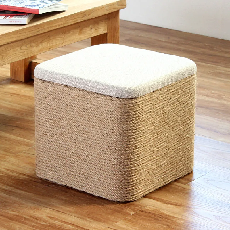 Storage stool Storage Solid wood low Sofa stool Long Bedside Foot stool Home door shoe changing
