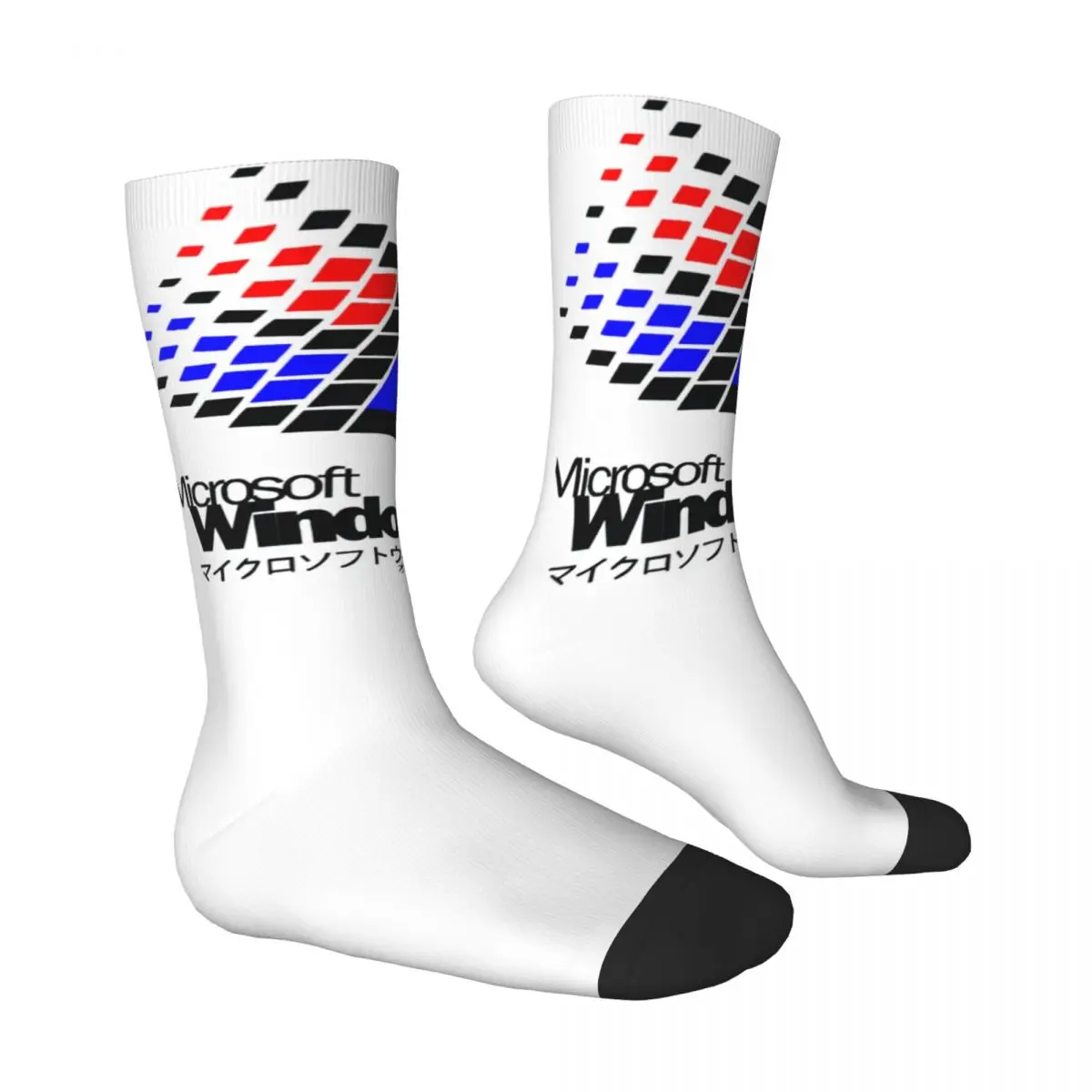 Windows 95-Strümpfe, Computer-Logo-Design, Gothic-Socken, Frühlings-Anti-Rutsch-Socken, Paar Socken in Outdoor-Qualität