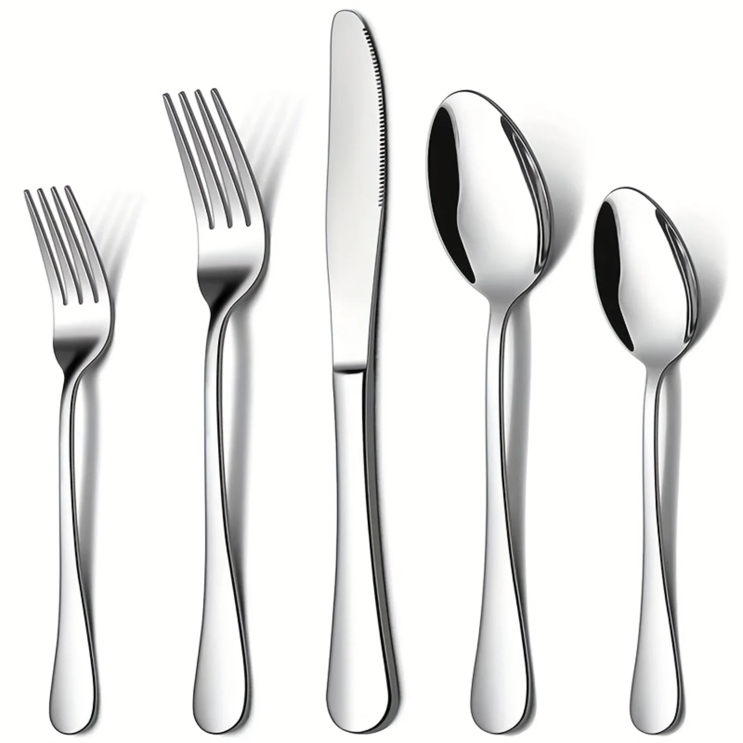 

Tableware Set, Stainless Steel Tableware, 4 Persons, Including Knives, Forks And Spoons, Mirror Polishing, Can Be Washed By Dish