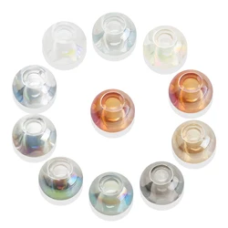 20 Pcs 10X14MM Plating Crystal Glass Beads Big Hole Spacer Round Spacer Crafts Jewelry Material Making Bracelets Accessories