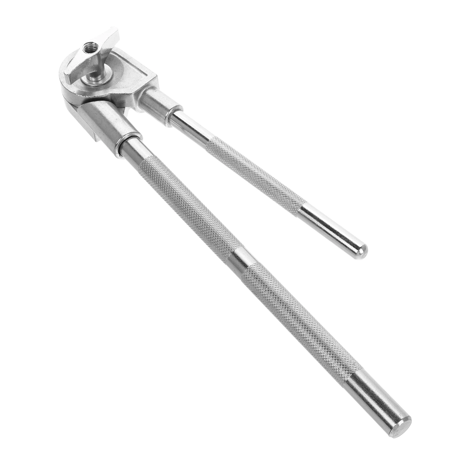 

Cowbell Holder for Bass Drum Stand Mount Bracket Short Game Rod Silver Clamp Metal