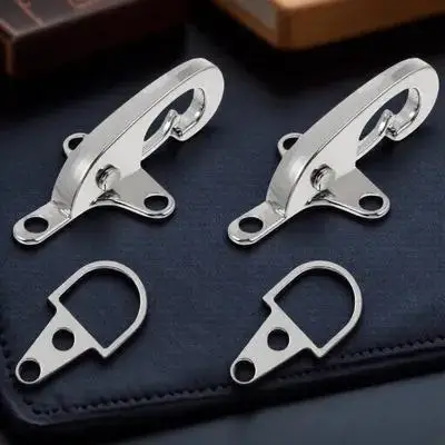 2Pairs Aircraft Buckle Waist Belt Buckles Multifunctional Durable Lightweight Decorative Buckles for Coats Jackets Down Jackets