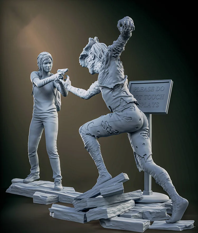 1/24 75mm 1/18 100mm Resin Model Kits Last US Alie Zombie Figure Sculpture Unpainted No Color RW-1209