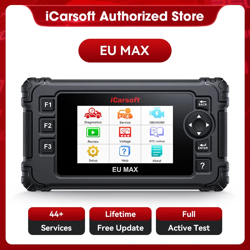 

Двунаправленный диагностический инструмент OBD2 для BMW/Mini/Mercedes-Benz/Audi/Porsche/Volkswagen и т. д., считыватель кодов iCarsoft EU MAX 2025