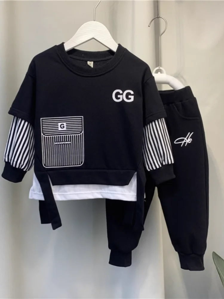 

Cool Trendy Boys Spring Set Baby Boy Faionable Clothes Cotton Fabric Spring Faion for Kids Baby Haome Outfit