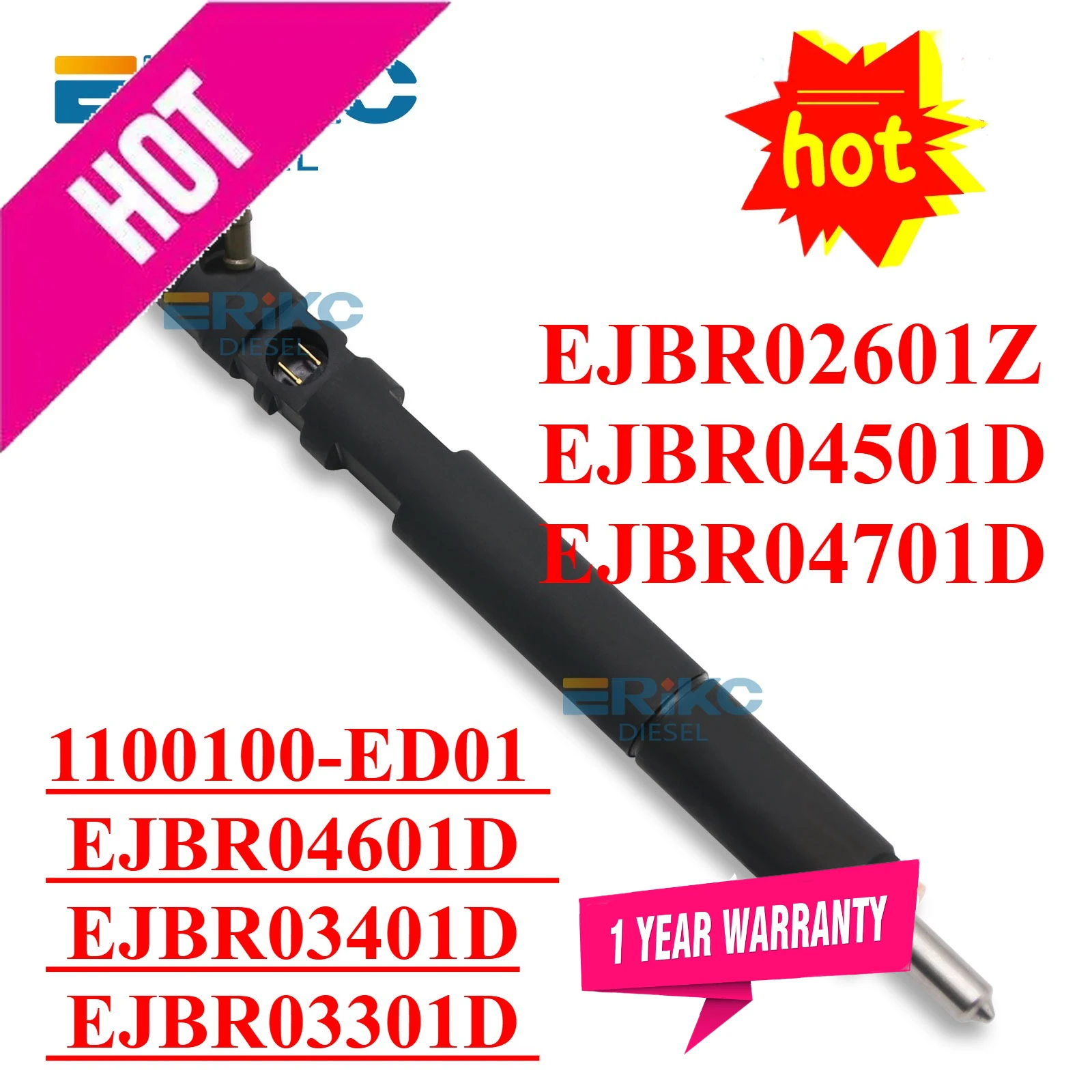 1100100-ED01 EJBR04601D EJBR03401D EJBR03301D Common Rail Diesel Injector EJBR02601Z  EJBR04501D EJBR04701D For SSANGYONG
