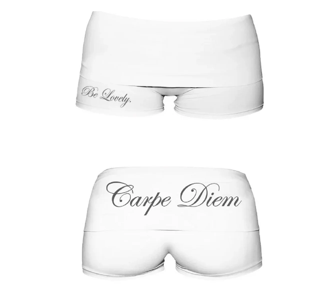 Gothic Letter Pattern Print Short Casual Harajuku Trash Punk Y2K Crop Bottoms Retro All-match High Street Slim Fit Women's Short