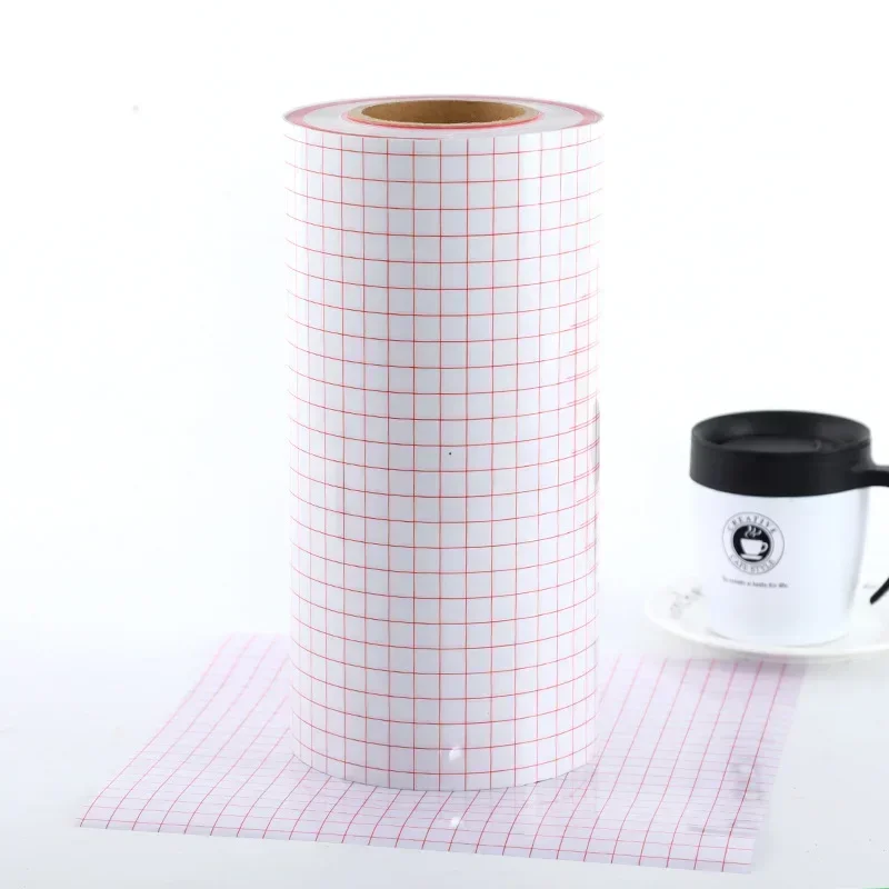 DIY Vinyl Transfer Paper Tape Roll Alignment Grid Application Tape for Silhouette Cameo Cricut Adhesive Vinyl for Decals Decor