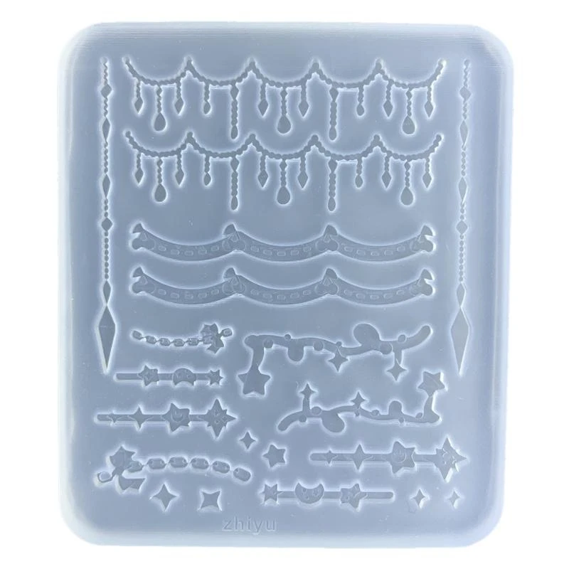 

Крошечный бантик со звездой, теннисная силиконовая форма, декор для игральных карт, эпоксидная смола, литье