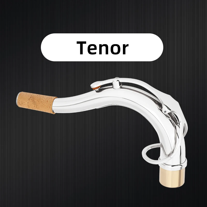Es-Flat-Altsaxophon-Instrument, gebogener Hals, Mundstück, universell für Tenor-B-Flat-Saxophon – Detail 10