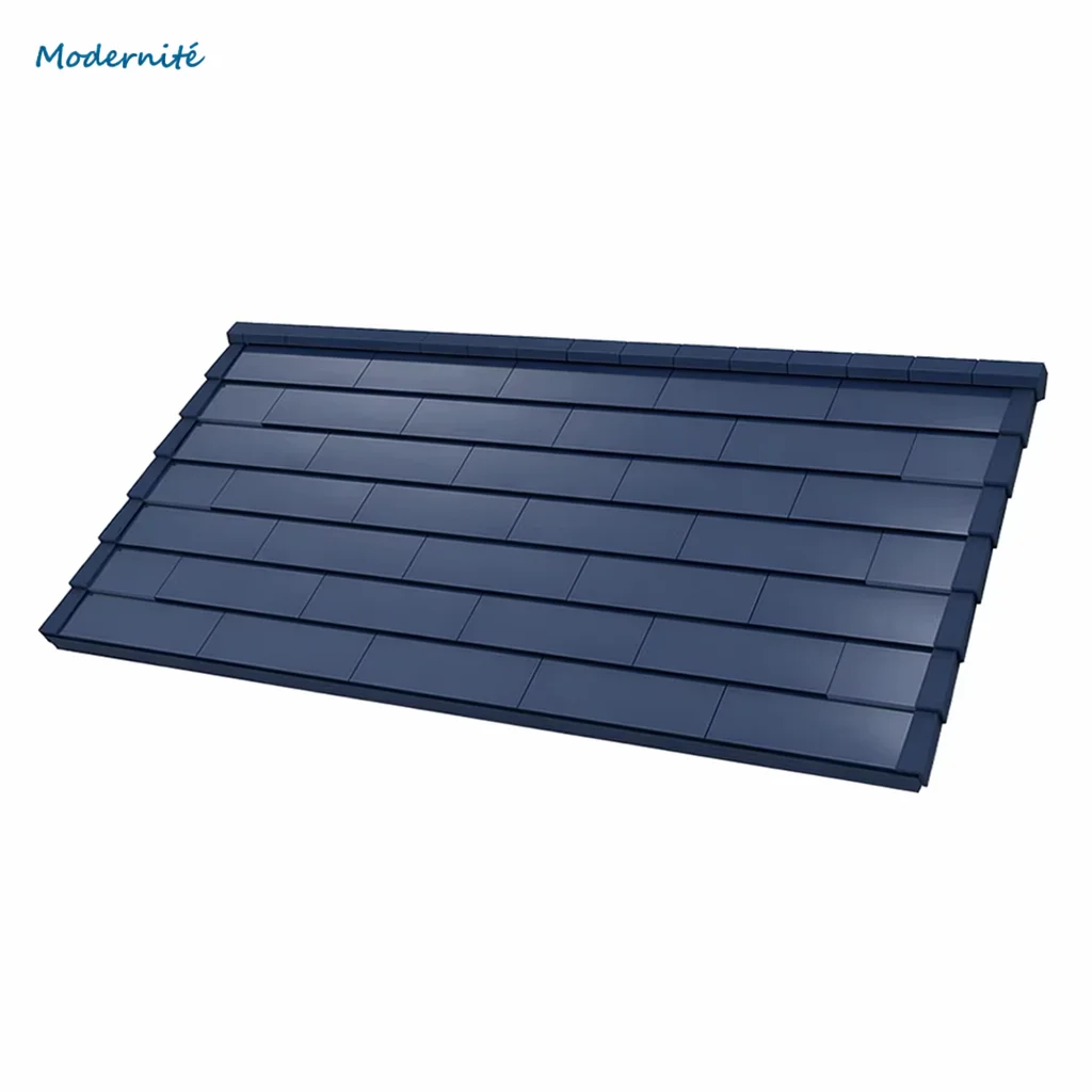 Building Custom Home Residential Energy Generation Solutions BIPV Solar Panels Roof Tiles CdTe Thin Film PV Roof Tile for