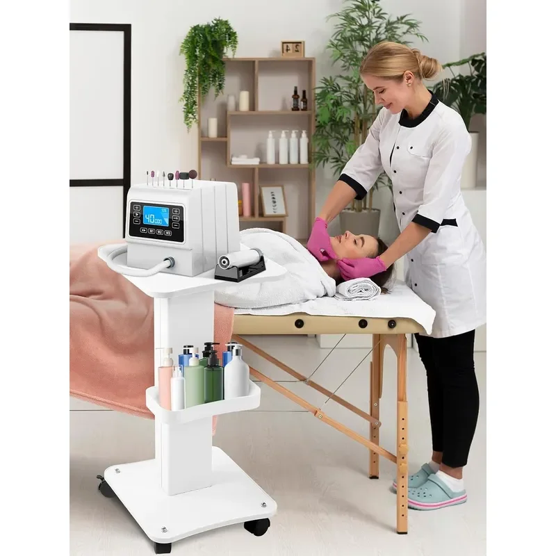 Beauty Salon Trolley Cart Alloy Salon Spa Rolling Trolley Stand