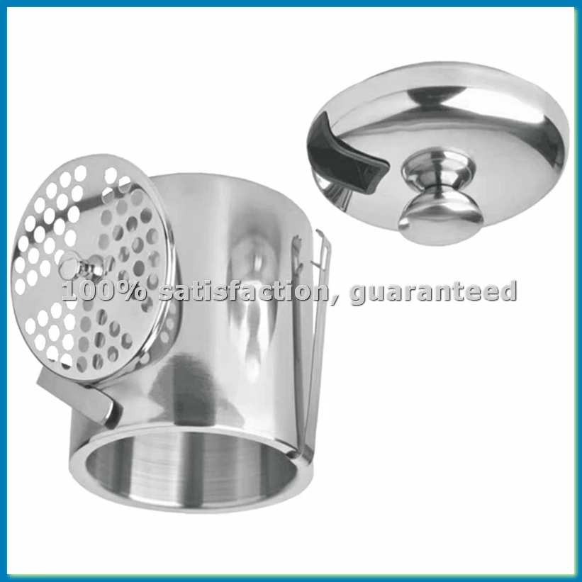 

Insulated Ice Bucket with Lid Double Walled Ice Bucket with Ice Tongs Compartment Ice-Cube Container Buckets-AT35