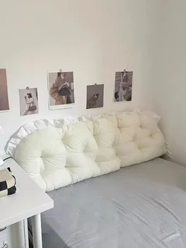 다다미 베개 머리판 잠자는 목 몸 베개 핑크 베개 침대 침대 옆 쿠션 대형 등받이 지원 볼스터 룸 장식