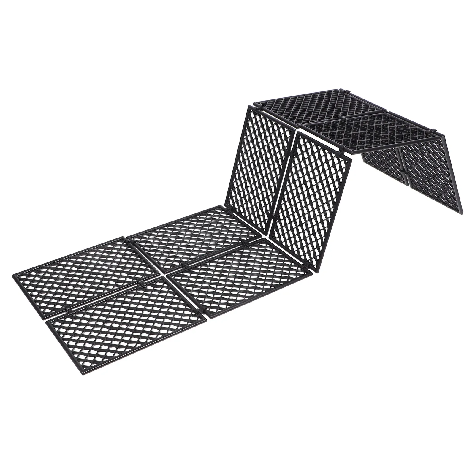 

1Set DIY Training Obstacle Slope Protection Net Wall Plastic Safety Guardrail Miniature Diorama Landscape Accessory Simulation