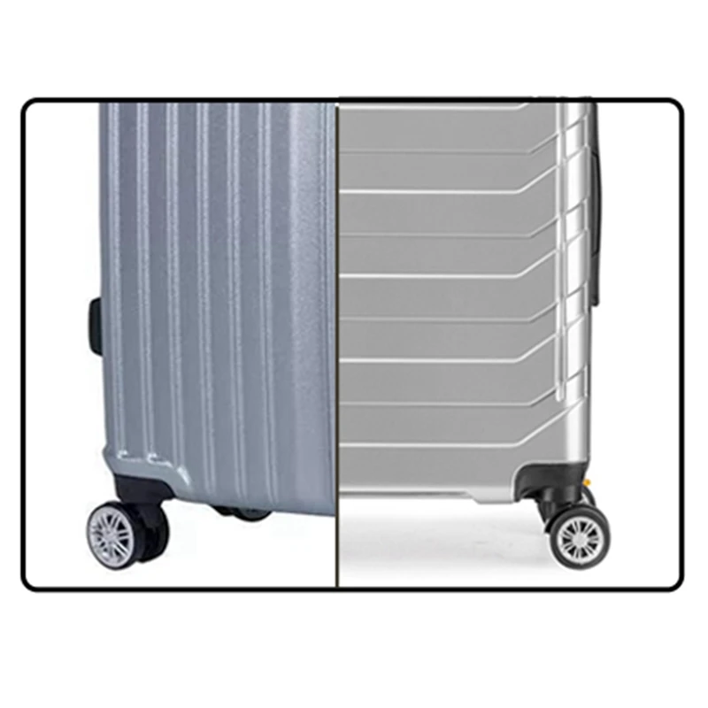 4Pcs/Set Accessories Luggage Suitcase Wheels Swivel Universal Swivel Wheel Black Dual Roller Wheels Outdoor