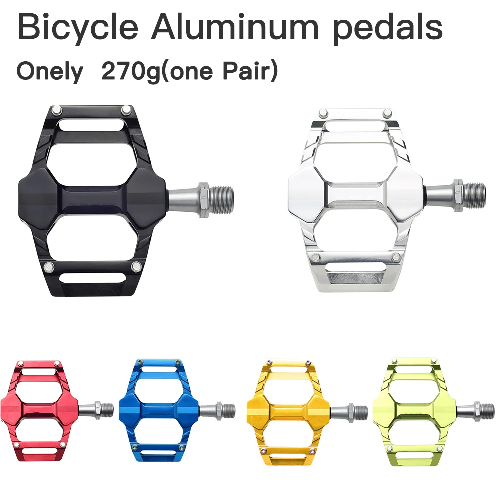 

Bicycle aluminum alloy pedals, MTB bicycle pedal sealing bearings with anti slip nails, mountain bike accessories