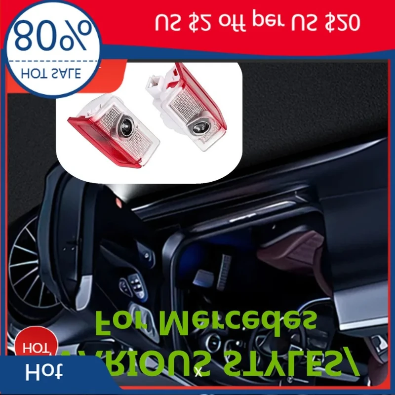 

2026 For MERCEDES-BENZ 2026 Hot Car Sticker New LED Car Door Ghost Shadow Warning Welcome Lights Accessories For Mercedes Benz W