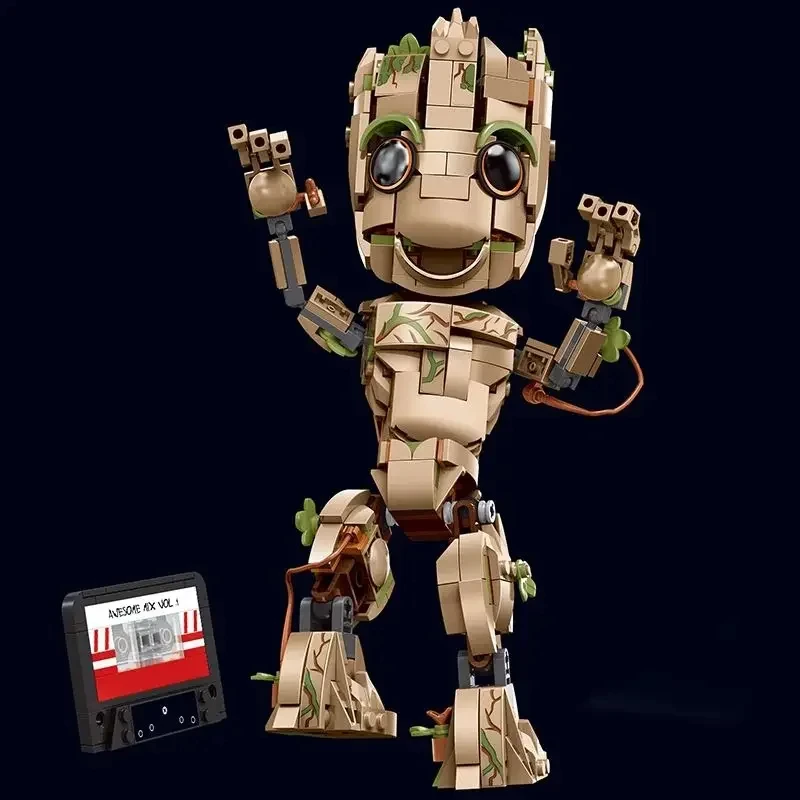 I Am Groots Compatible 76217 Building Kit Toys For Boys Bricks Tree Baby Groots Model Play Display Gift For Kids Constructor Toy