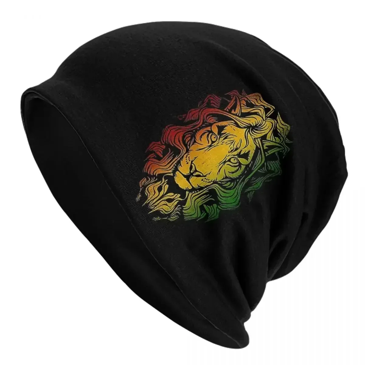 Gorro de punto a rayas de León Rasta, gorro cálido de Hip Hop para otoño e invierno, gorros para exteriores, Unisex, adulto