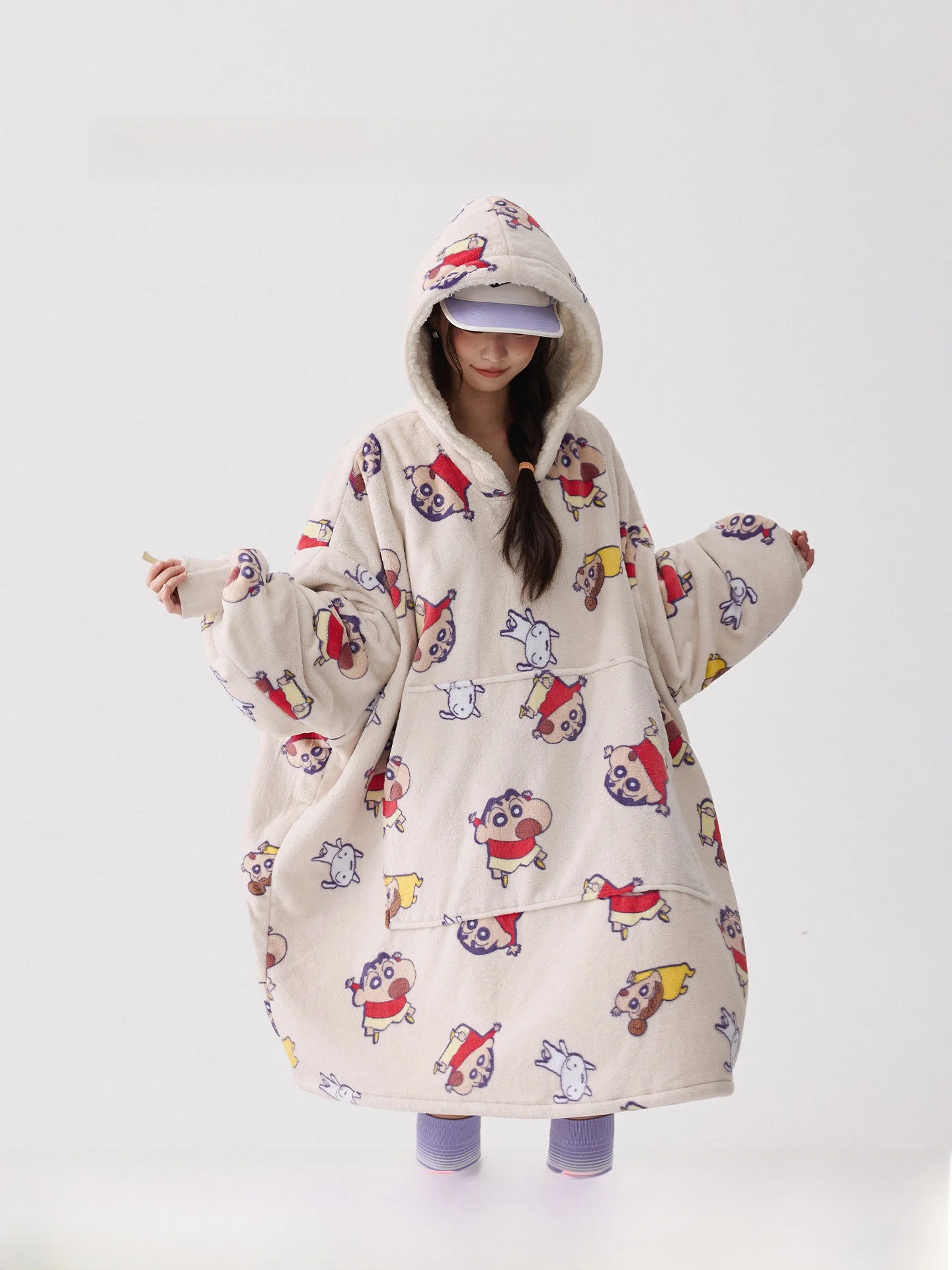 ropa-con-capucha-de-dibujos-animados-para-mujer-ropa-de-hogar-juvenil-de-material-de-terciopelo-prendas-de-vestir-exteriores-pijama-de-bata-de-longitud-media-para-invierno
