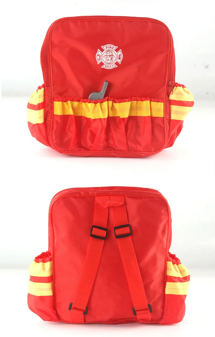 おもちゃの道具 消防士の道具 ツールボックス 面白いコスプレおもちゃ 消防士のロールプレイング 子供のゲーム 作業道具 男の子のためのふりをするおもちゃ