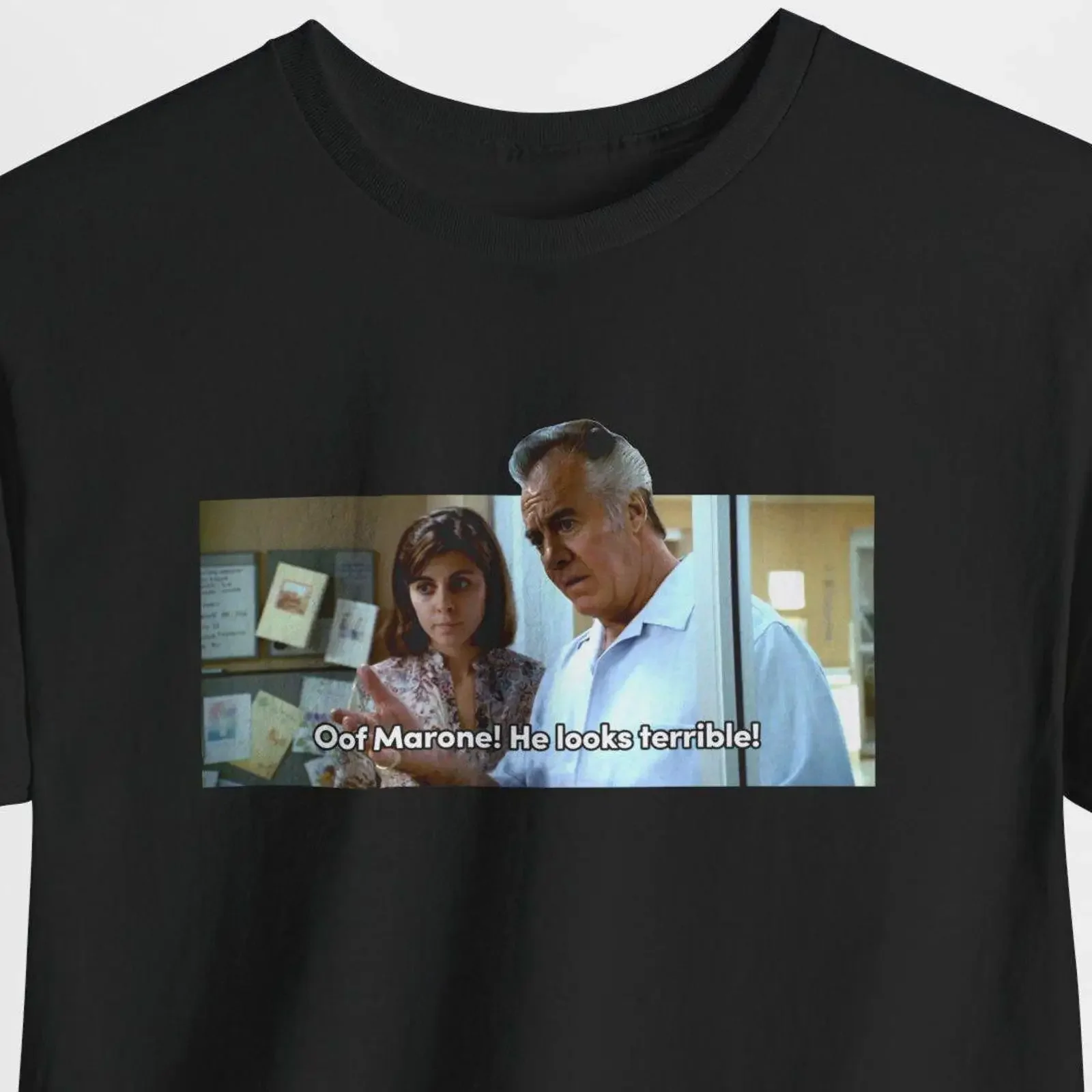 The Sopranos Paulie Walnuts Gualtieri 'Oof Marone He Looks Terrible' Funny Classic TV Series Casual T Shirt vintage Washed