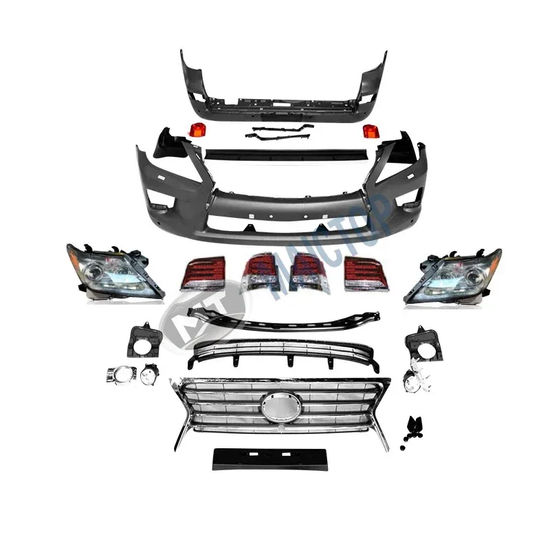 

Maictop car accessories front rear bumper facelift bodykit for LX LX570 2008-2011 body kit upgrade to 2012-2015