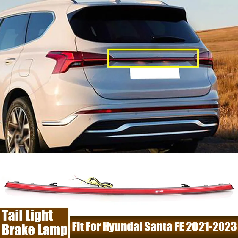 

High Quality LED Tail Lamp Assembly For Hyundai Santa FE 2021 2022 2023 Rear Brake Flowing Water Turn Signal 12V Driving Light
