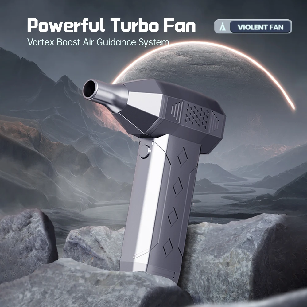 Violent Fan Turbojet Mini Powerful Blower 130000RPM Air Dust Collector Rechargeable Turboblower Automotive Computer Cleaning