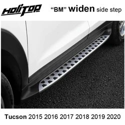 Widen side step foot bar running board for Hyundai old Tucson 2015-2020,big size,widen design,free drill hole,easy installation