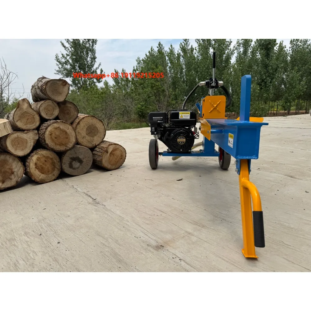 10 Ton High Power Electric Hydraulic Log Splitter Fast Wood Cutting Machine for Forestry Construction