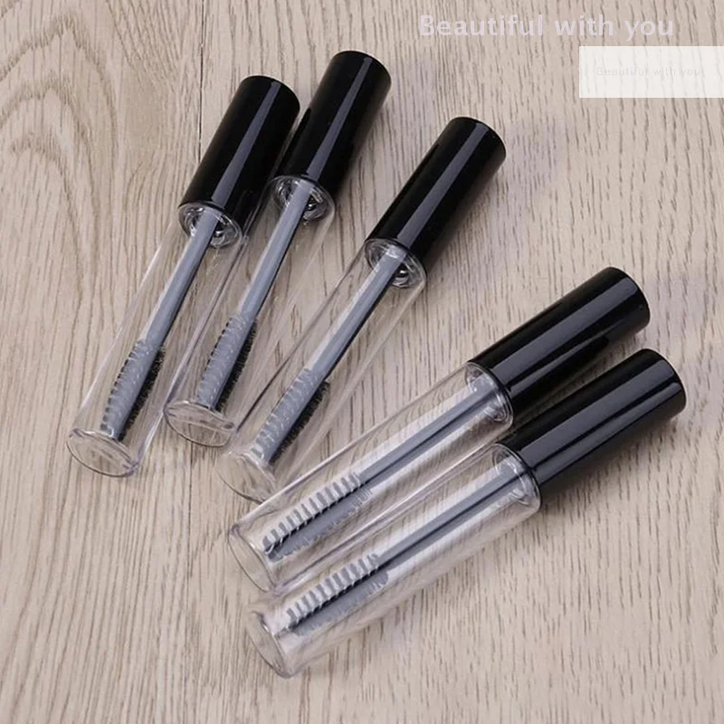 10ml Empty Matte Mascara Tubes Makeup Eyelash Refillable Bottle White Cap Cosmetic Packing Containers Eyebrow Cream Tubes