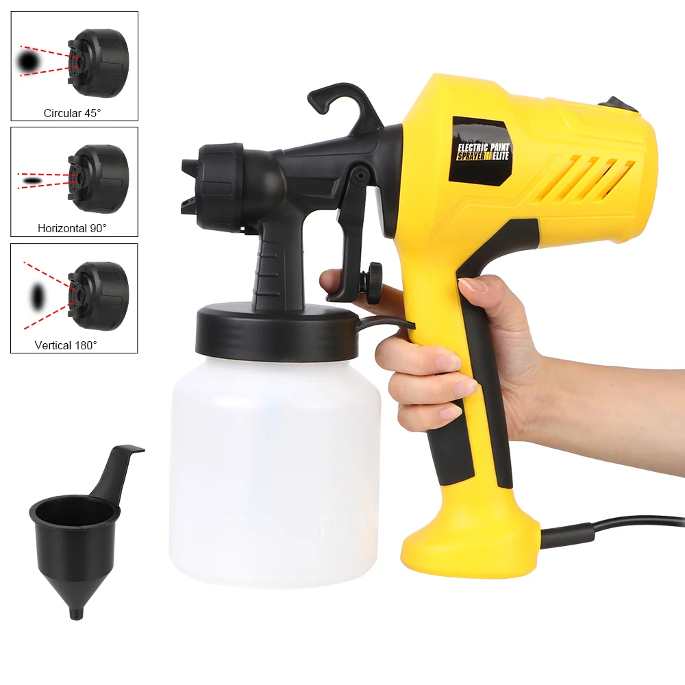 

800 ML Large Capacity EU Plug Electric Paint Sprayer with Paint Pot Power Tools Flow Control Airbrush High Power