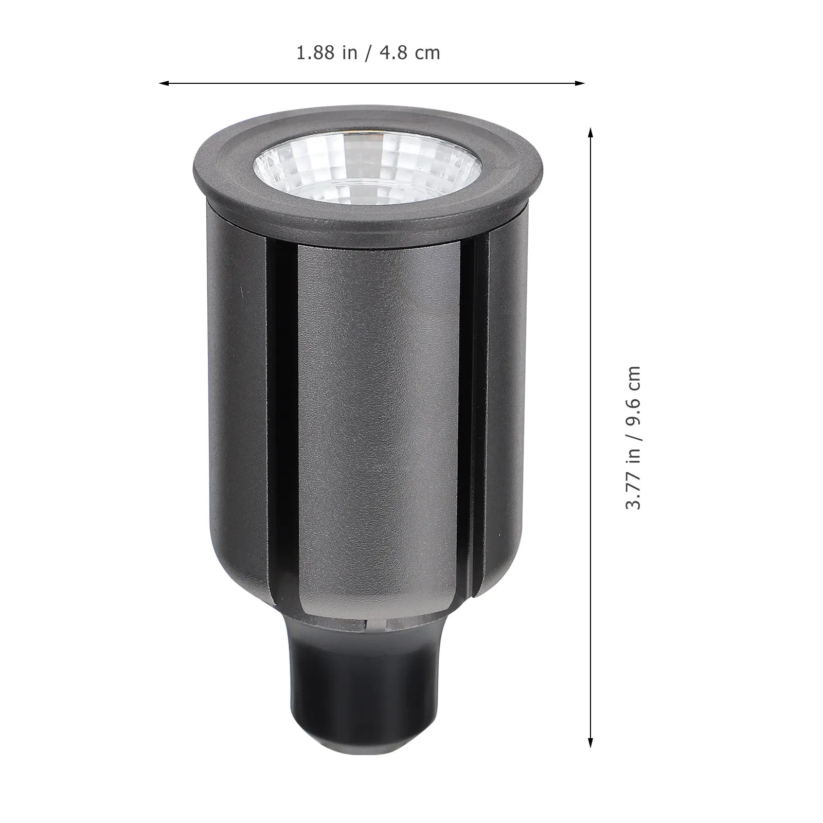 GU10 LED Spotlight 9W Warm White Aluminum Gray Single Spot Light for Comfortable Home Lighting