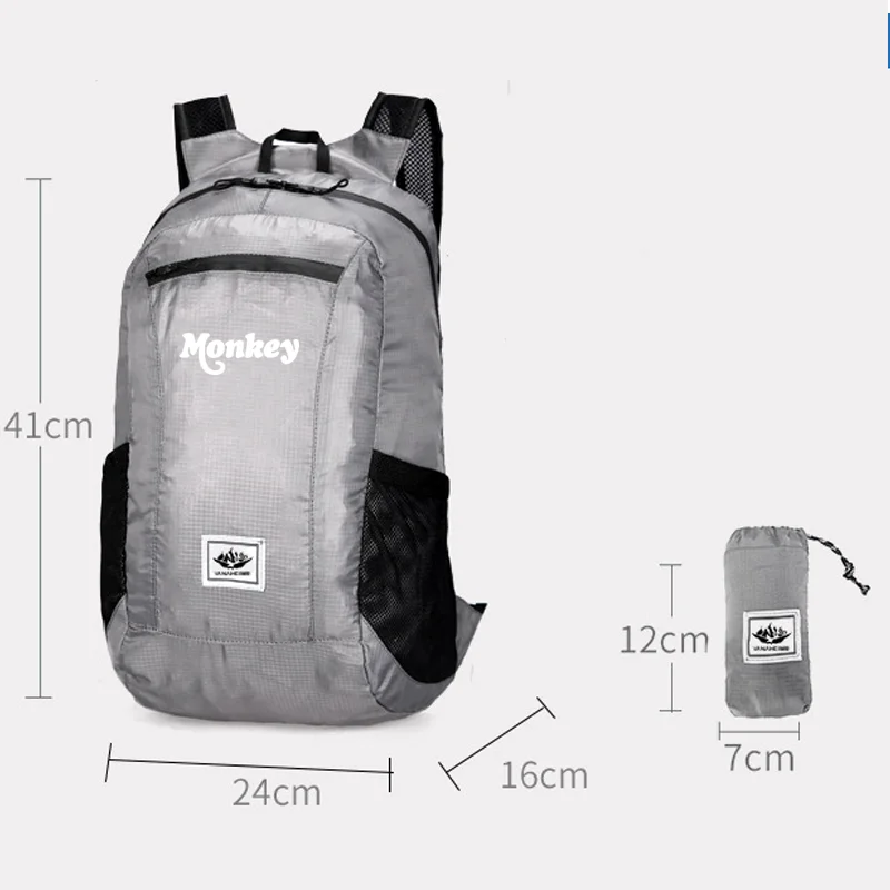 For Honda Monkey Z-125 Z125 Z 125 waterproof holdall Small Foldable Backpack Storage bag Motorcycle Accessories