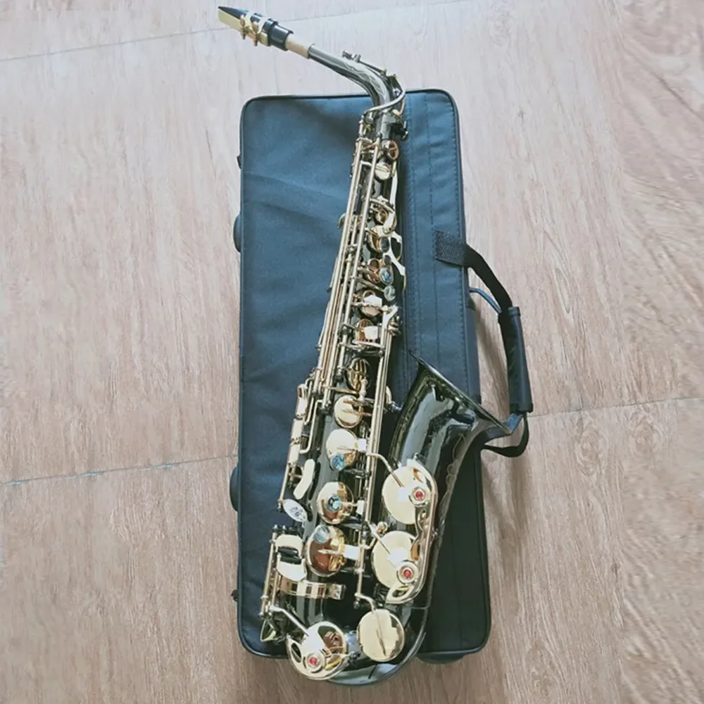New Black Gold Saxophone A-992 High Quality Brand Brass Midrange Saxophone with Blowing Mouth and Box Professional
