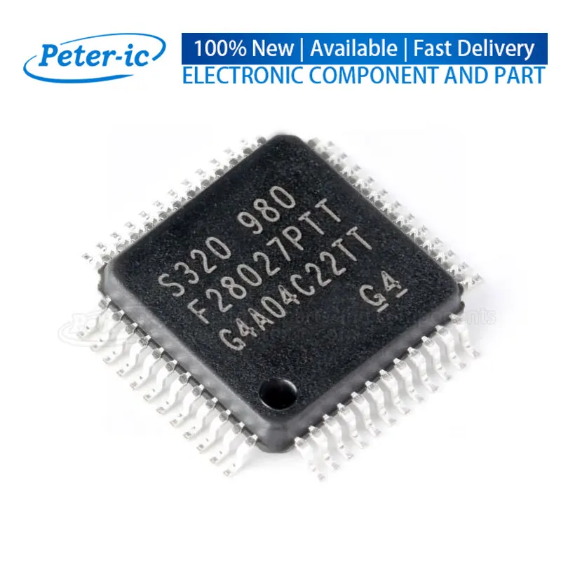 TMS320F28027PTT S320 980 F28027PTT LQFP-48 64KB 1.71V~1.995V 60MHz 22 Microcontrollers MCU/MPU/SOC Available Peter-ic (1pcs)