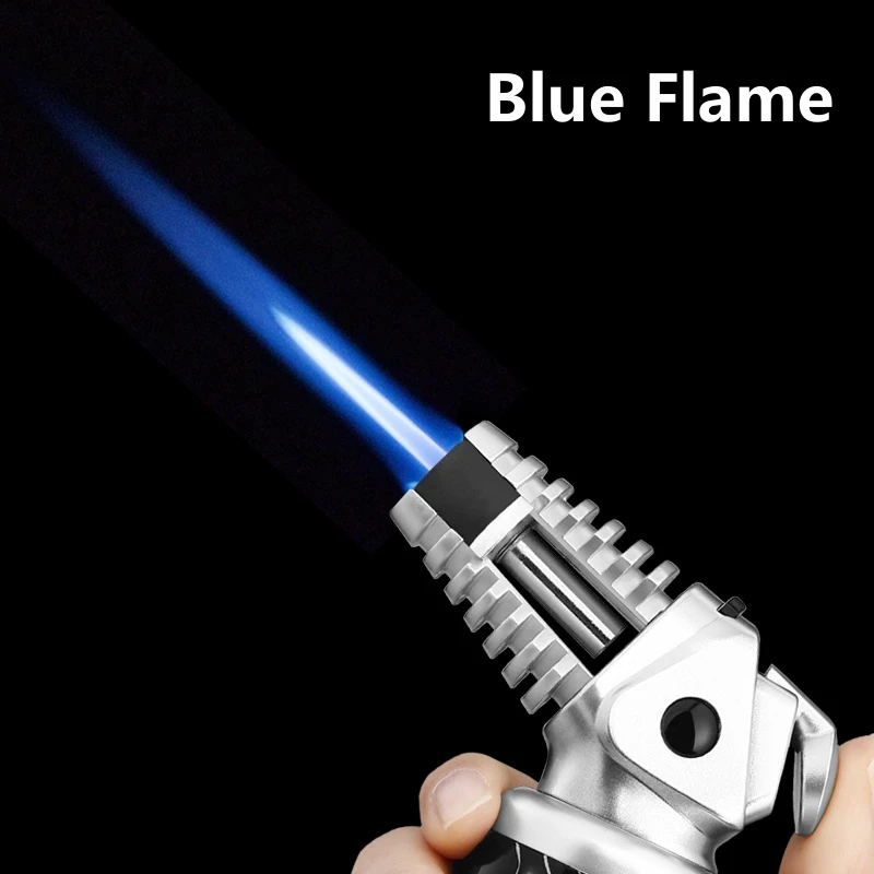 JOBON Blue Flame Powerful Firepower Turbine Jet Butane Gas Lighter Outdoor Windproof Cigar Lighter Welding Gun Gift Box