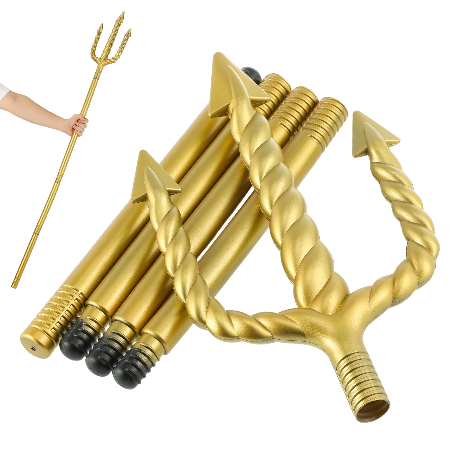 Style Halloween Trident Prop: Lightweight Devil Demon Costume Accessory For Adults Party Cosplay Stage