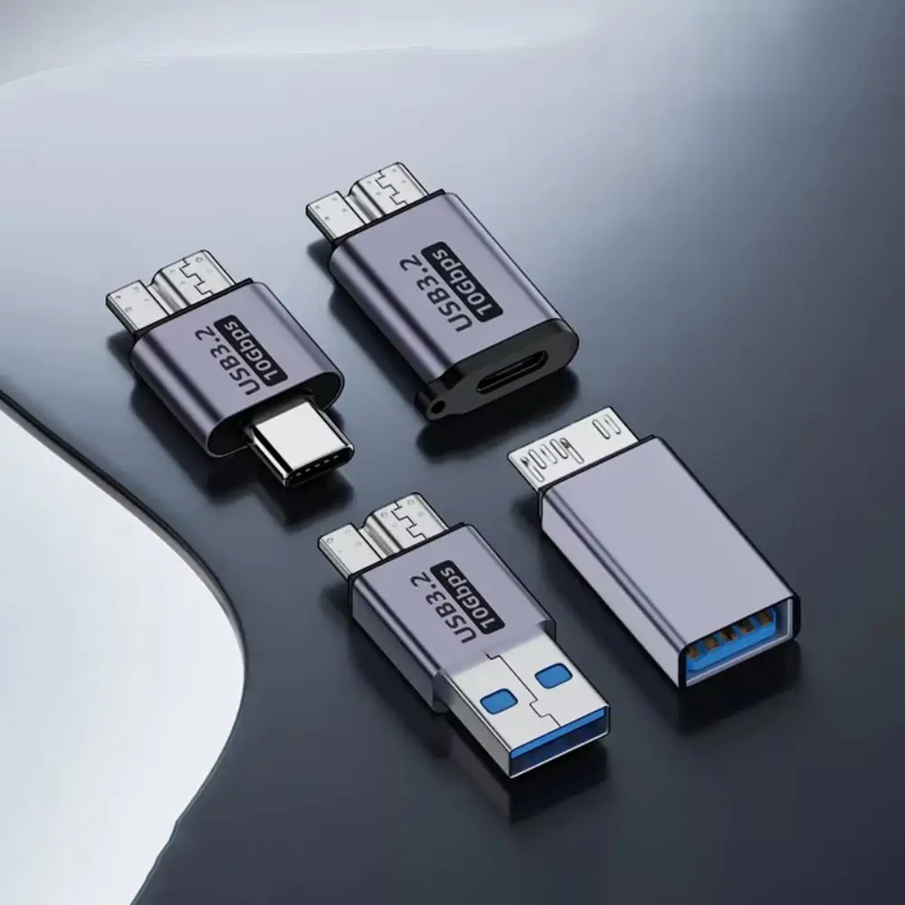 USB3.0 Micro B Adapter Male To Type C Data Transfer Type C Female Adapter Compact High Speed Type-C USB3.0 Micro B Connector