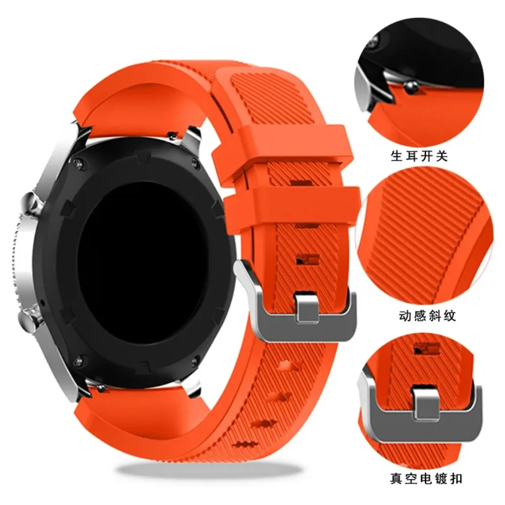 22mm Sports Silicone Strap for COROS PACE Pro 3/APEX 4 42mm Pro/46mm Comfortable for Suunto RACE/RACE S/5 9 Peak Pro/Vertical 2