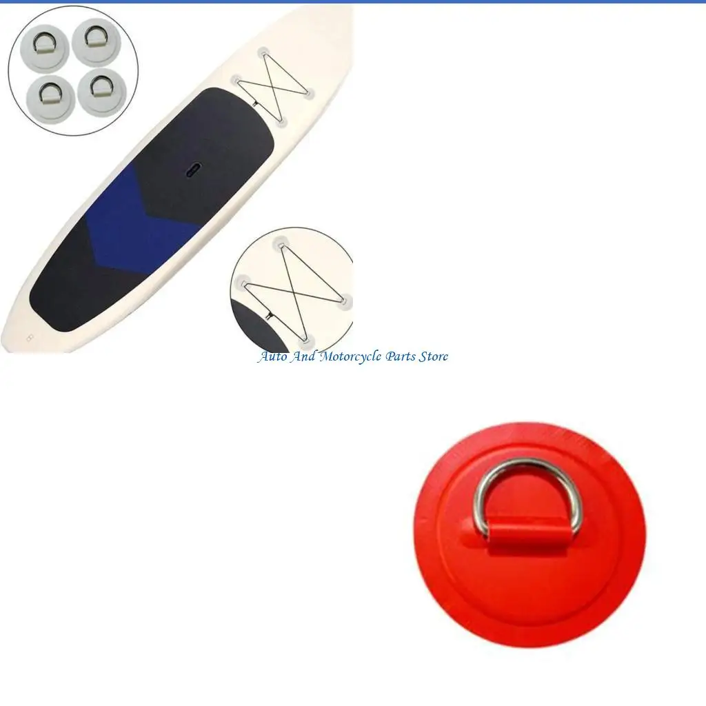 

P9FD D-образные кольца для надувных лодок, каяков, D-образные кольца, ПВХ-нашивки, стоячие гребные доски, каноэ, рафтинг, сталь