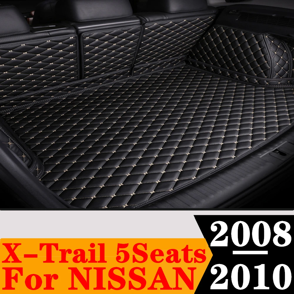 

Полный Комплект ковриков для багажника на заказ для NISSAN X-Trail, 5 мест, 2010, 2009, 2008, задний коврик для груза, поднос для багажника, коврик для багажа, ковер, детали