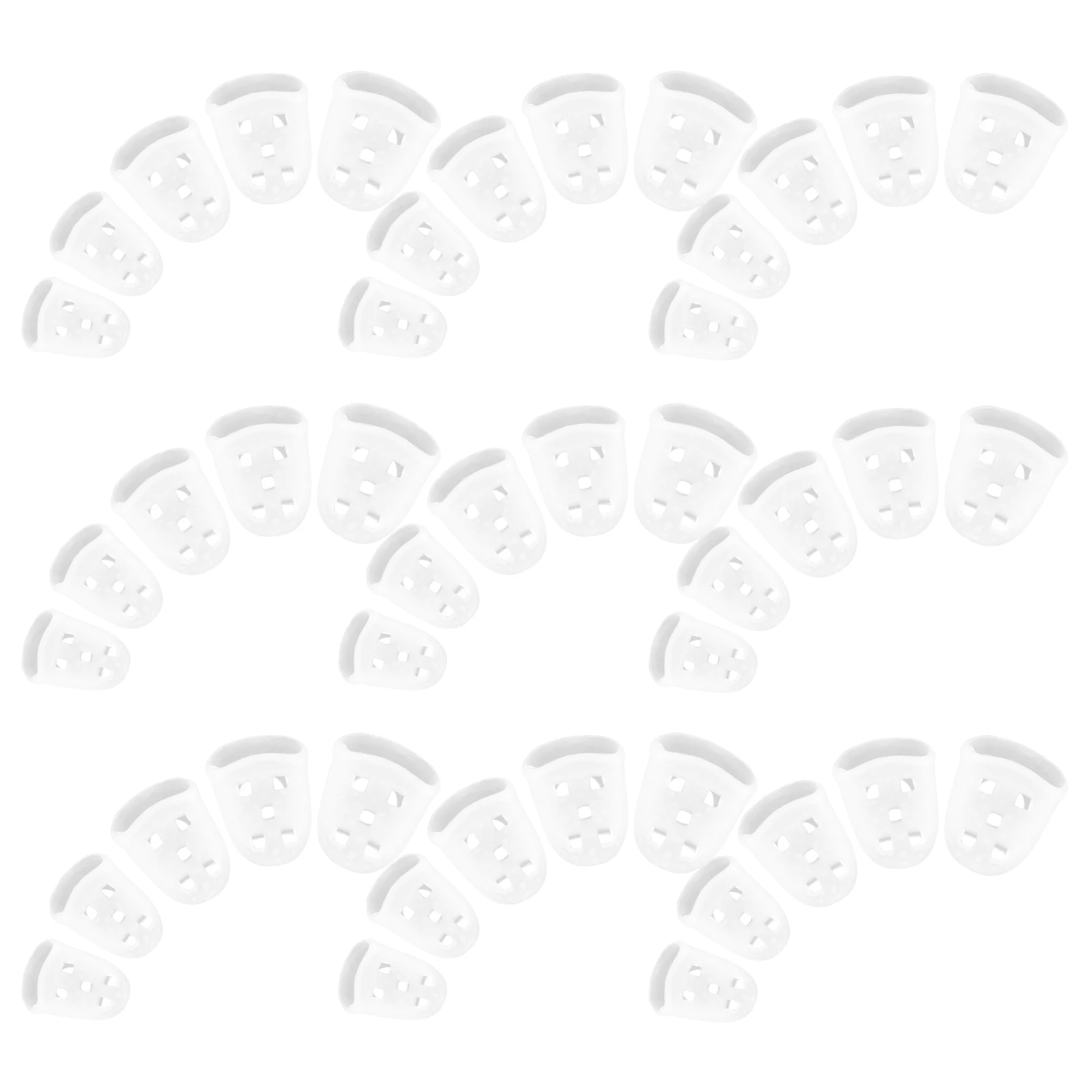 

50 Pcs Guitar Finger Protective Cover Cots Protectors Covers for Bass Guzheng Guard Silica Gel Covera Child Thumb