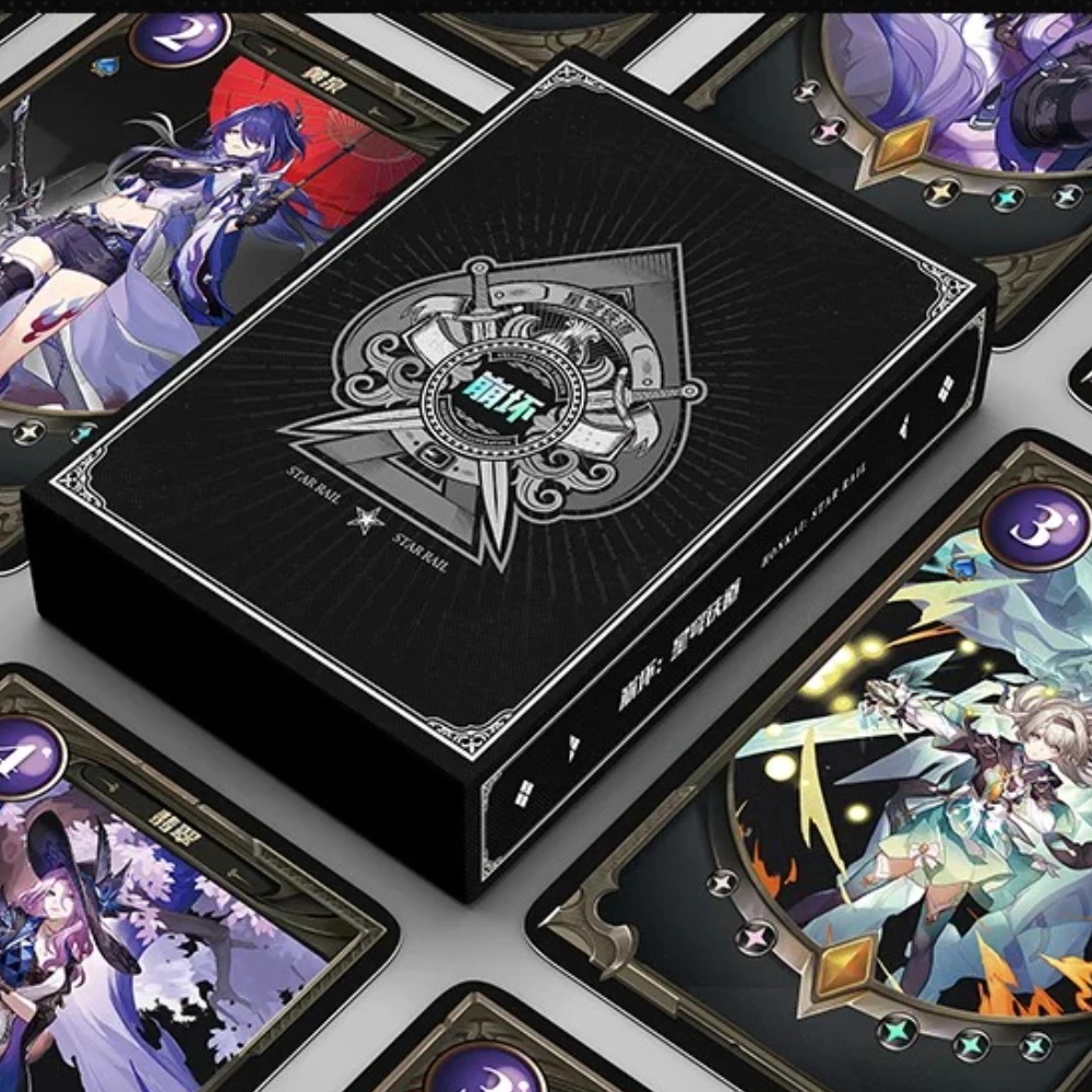 

54pcs Honkai Star Rail Cosplay Paper Poker Cards Figures Printed Kafka Firefly Aventurine Castorice Playing Game Prop Party Gift