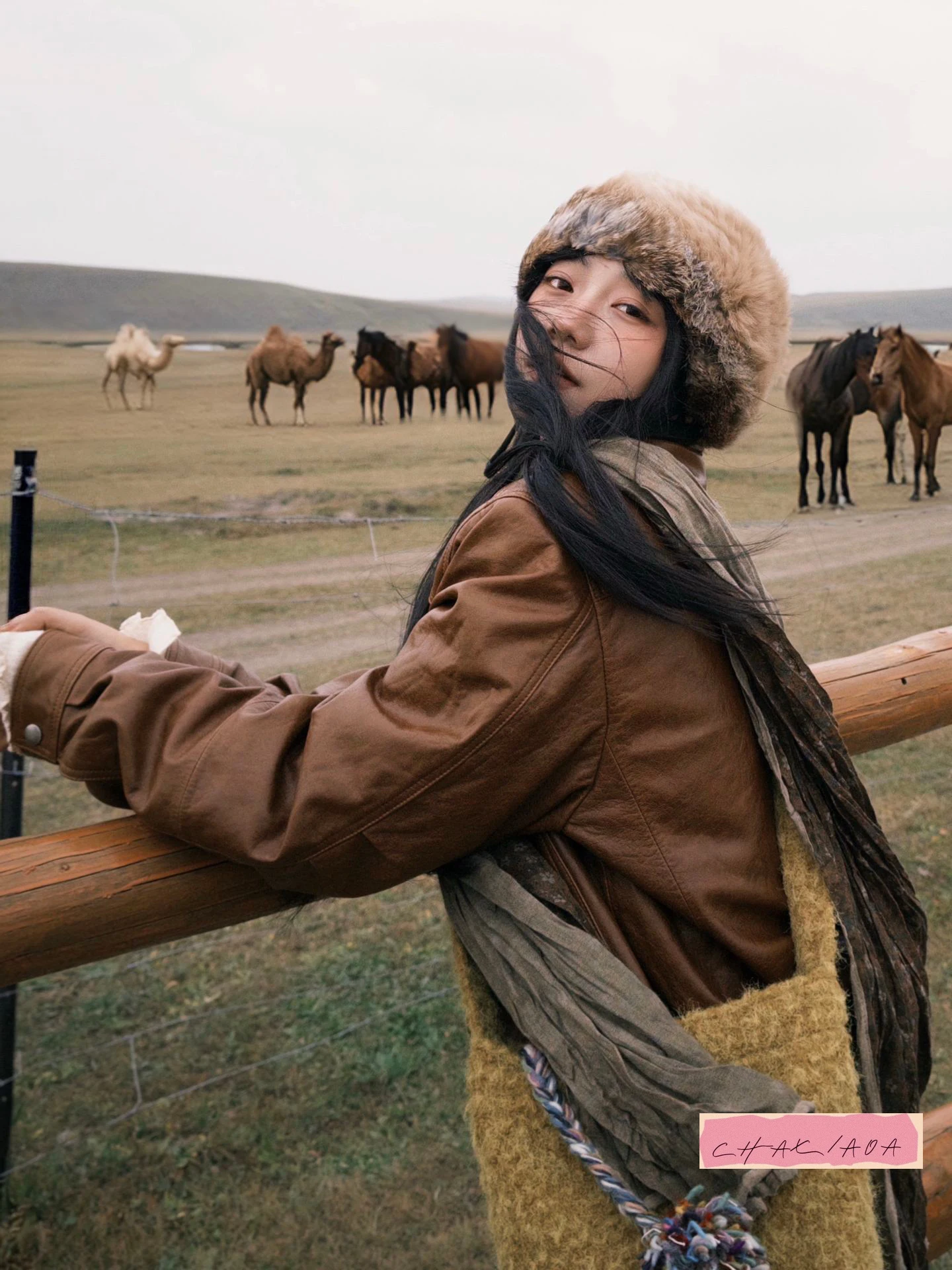 

Travel Rabbit Hair Handmade Knitted Wool Bucket Hat Women Autumn and Winter Big Head Circumference Warm Face Small Fur Plush Hat