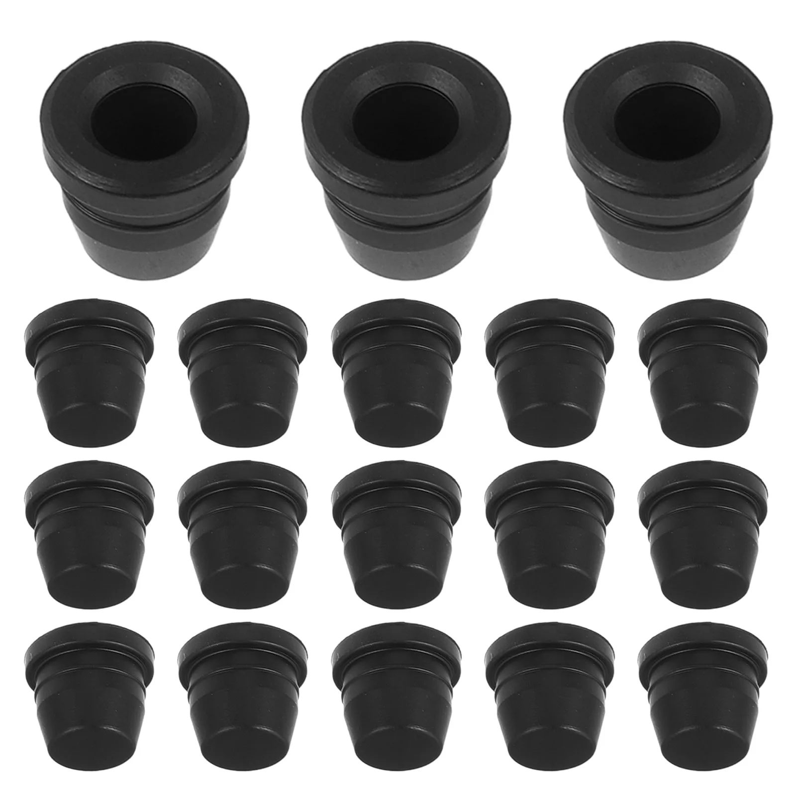 

18pcs Brake Screw Rubber Caps Dust Covers Waterproof Grease Fitting Black Bleeder Motorcycle Car Bicycle Truck Brake