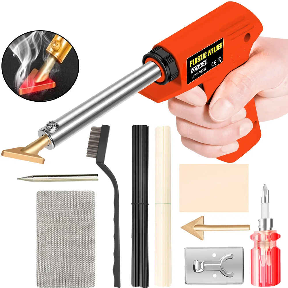 

Инструмент для ремонта сварочного аппарата для пластика, электрический паяльник, шпатель, головка автомобильного бампера, набор инструментов для ремонта пластика